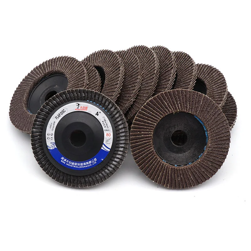 5Pcs Grinding Wheels Flap Discs Sanding Discs 115/125mm 4.5/5Inch 40/60/80/120 Grit Angle Grinder Abrasive Wood Tools