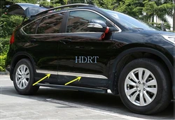 FOR HONDA CRV CR-V 2012 2013 2014 2015 2016 CHROME SIDE DOOR BODY MOLDING TRIM COVER LINE GARNISH PROTECTOR