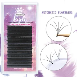 MASSCAKU Easy Fan Bloom Eyelash Extension Austomatic Flowering Fast Fan Self-Making Fans Volume Lashes Cilia