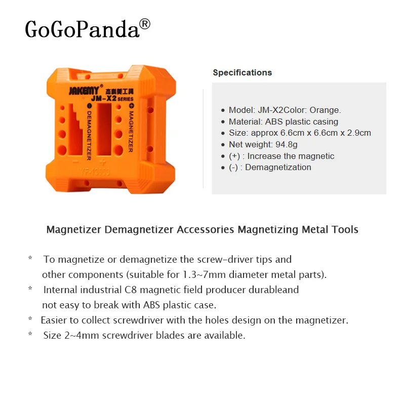Free Shipping Magnetizer Demagnetizer Accessories Magnetizing Metal Tools Screws Hex Wrench
