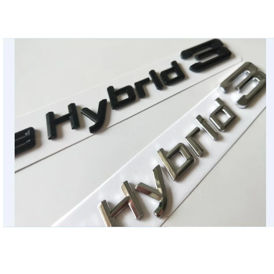 Chrome Shiny Silver Matte Black Fender Trunk Letters Badge Emblems Active Hybrid 1 2 3 4 5 6 7 8 9 for BMW