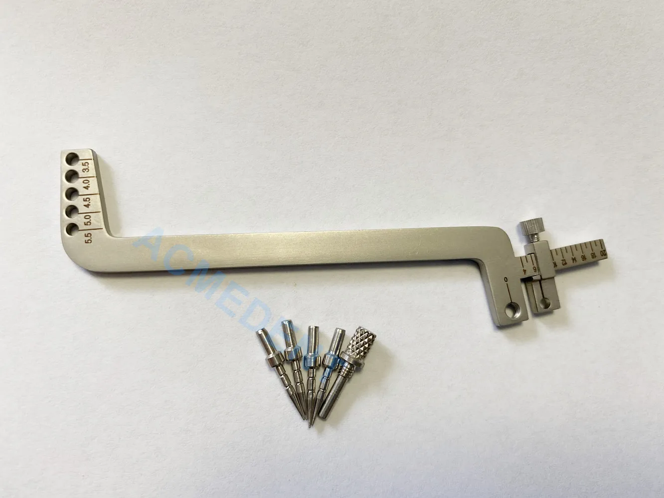 1Set Dental Guide Appliance Guidence Implant Locator Pins Gauge Ruler Locating Sliding Caliper S-Shape 2021NEW Multiple Teeth