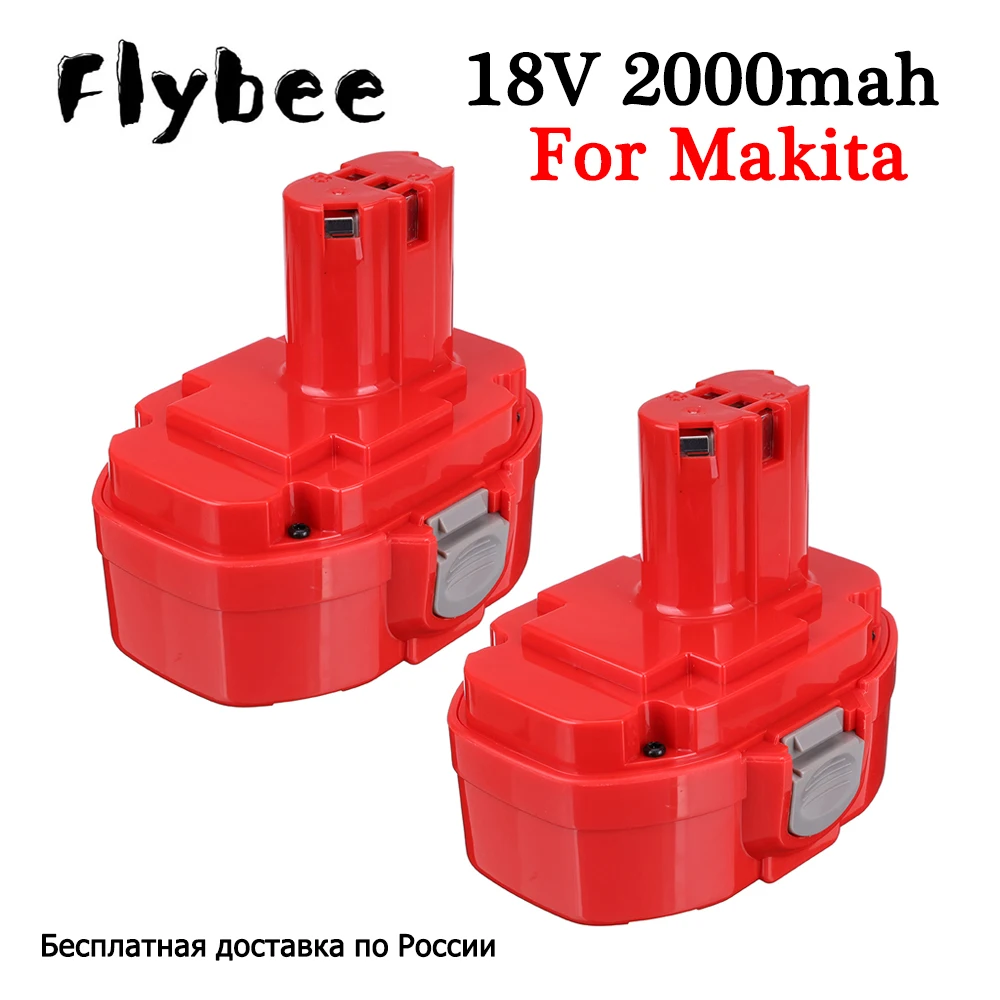 18V 2.0Ah NIMH moc baterii narzędzie wiertło do wkrętarki Battera wymienne dla Makita PA18 1822 1823 1834 1835 6347D ML183 192827-3