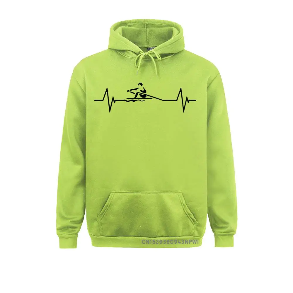 Heartbeat Of Rowing Hoodie Men Male Fashion Kayaking Sweatshirt Round Neck Costume Funny Canoeing Sportswear Winter Hoody