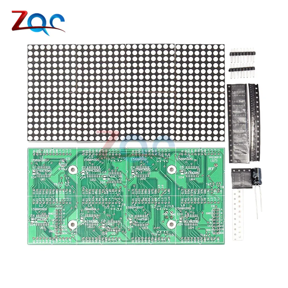 16*32 16x32 Dot Matrix Control Display Module DIY Kit Red Green Dual-Color Control LED Display Module Electronic Fun Kit