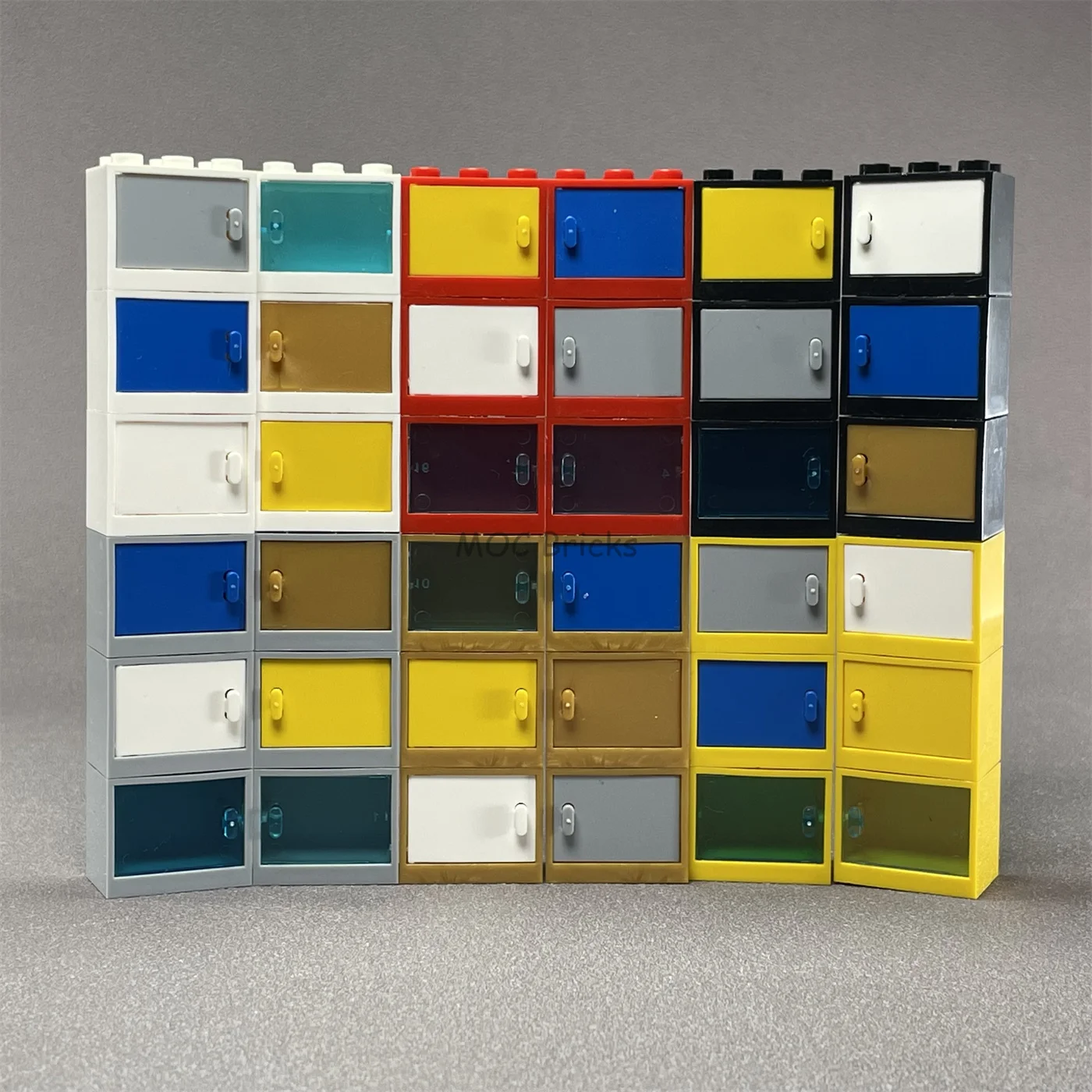 MOC Bricks Furniture Cupboard Container 2x3x2 Cabinet Compatible Assembles Particles 4532 4533 Educational Building Blocks Toys