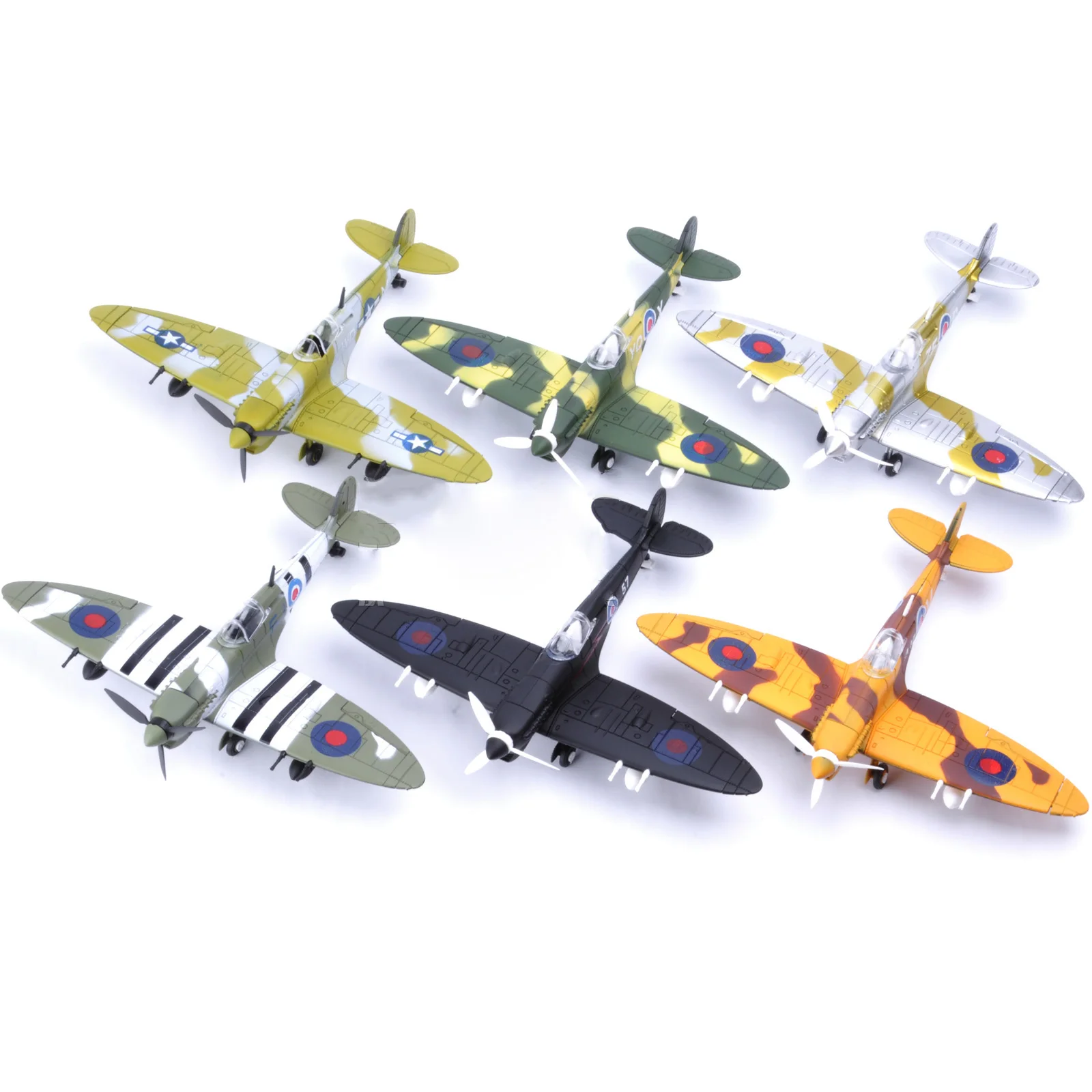 1：48 Britain Spitfire Hurricane F4U Corsair Assemble Fighter Aeroplane Model Combat Airplane Aircraft