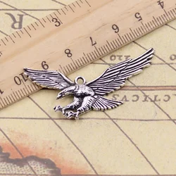 10pcs Charms Hawk Eagle 28x50mm Tibetan Silver Color Pendants Antique Jewelry Making DIY Handmade Craft For Bracelet Necklace