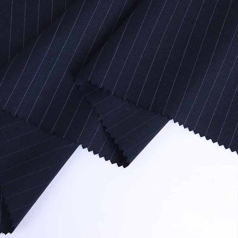 19 Spring and Autumn New Striped Fabric Men and Women Business Fashion Suit Fabric Dress Fabric Factory Direct Sales