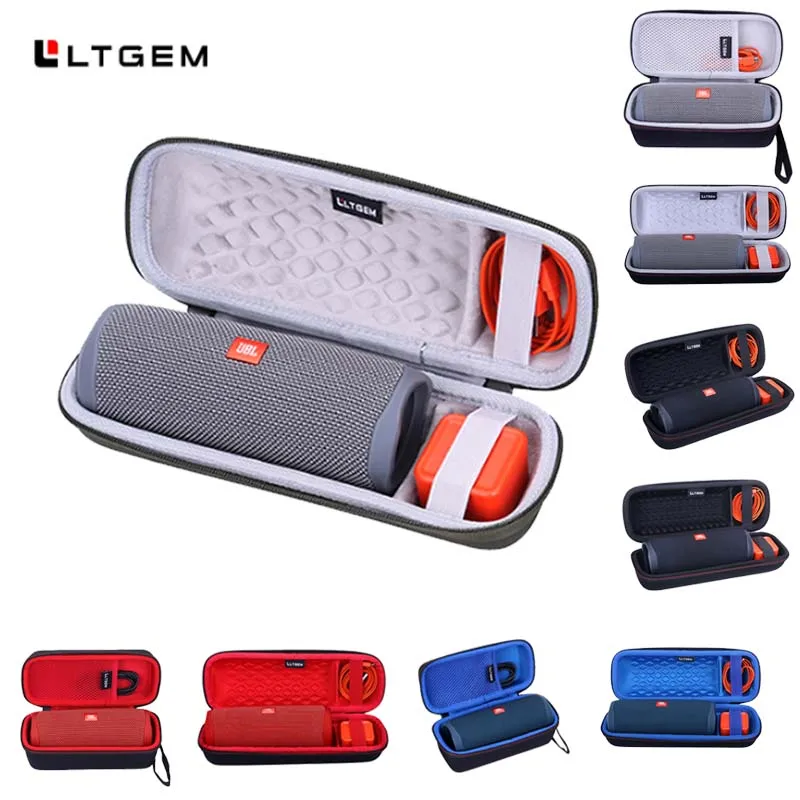 LTGEM-funda rígida de EVA para Altavoz Bluetooth, bolsa de almacenamiento protectora de viaje, impermeable, portátil, para JBL FLIP 5, FLIP 4, FLIP 3