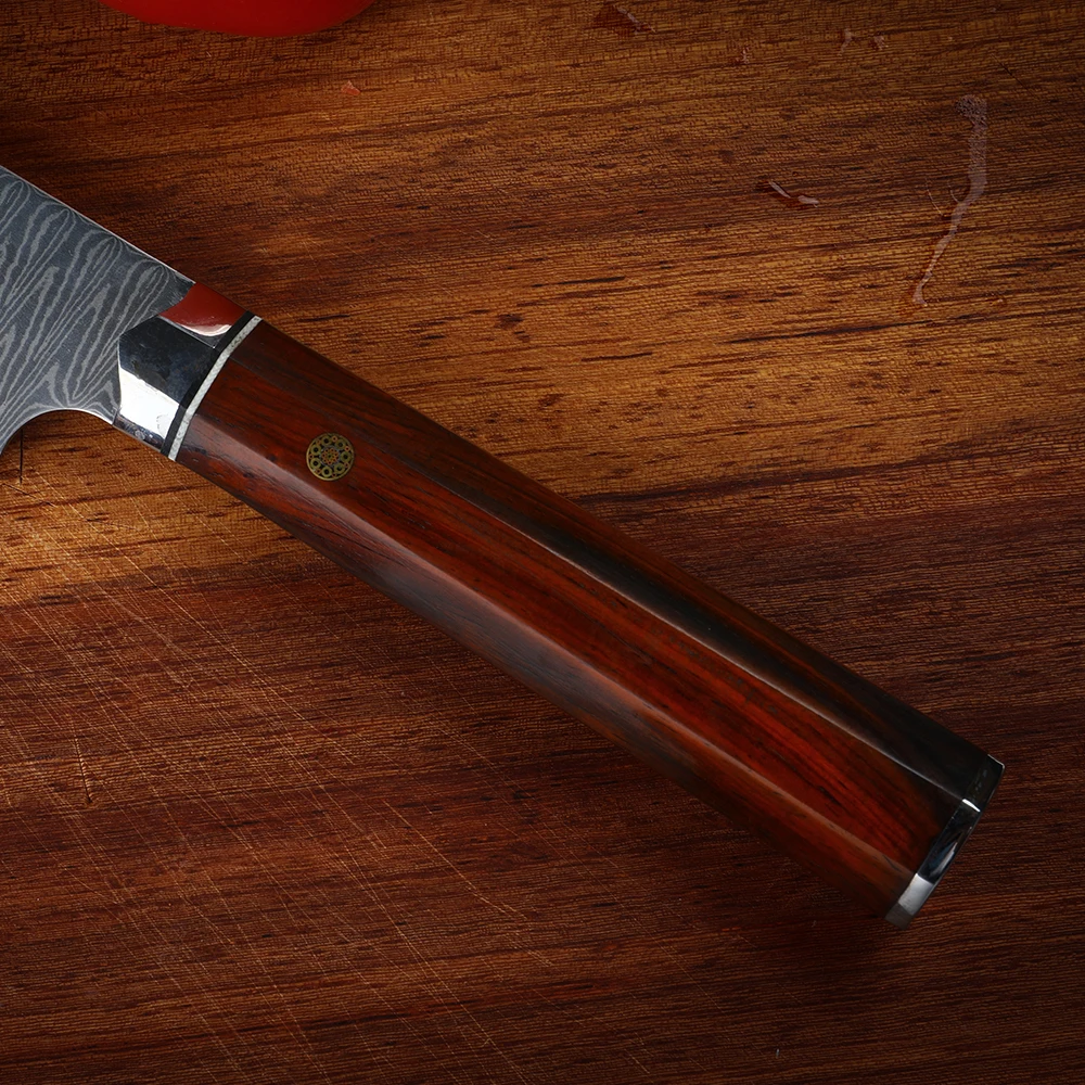 WAK Professional 67 Layers Damascus Steel Japanese Chef Knife 8.5\'\' Sharp Kitchen Kiritsuke Knife For Vegetables Fish Sashimi