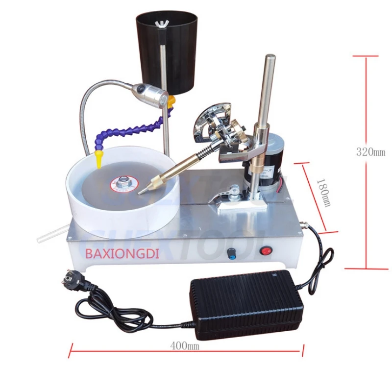 Lucidatrice per pietre per gioielli di precisione Macchina per lo stampaggio Macchina per sfaccettatura di gemme Smerigliatrice angolare per gemme a