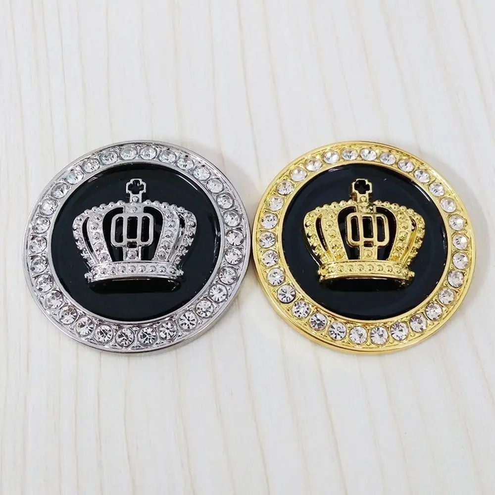 1pcs Fashion Metal Car Styling Decoration Stickers Crystal Crown Personality Car Body Sticker Accessories