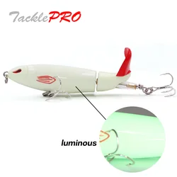 TacklePRO PE20 Whopper plopper  Floating  Fishing Lure Soft Rotating Tail 13g/90mm Hard Bait Topwater Fishing Gear Shone baits