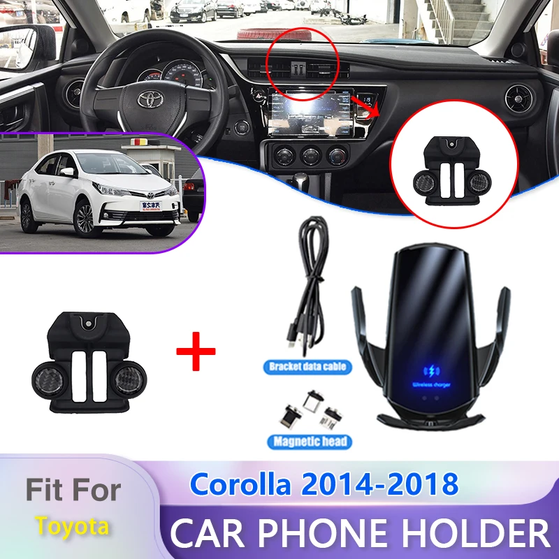 Car Mobile Phone Holder for Toyota Corolla E160 E170 2014 2015 2016 2017 2018 Telephone Bracket Support Accessories for IPhone