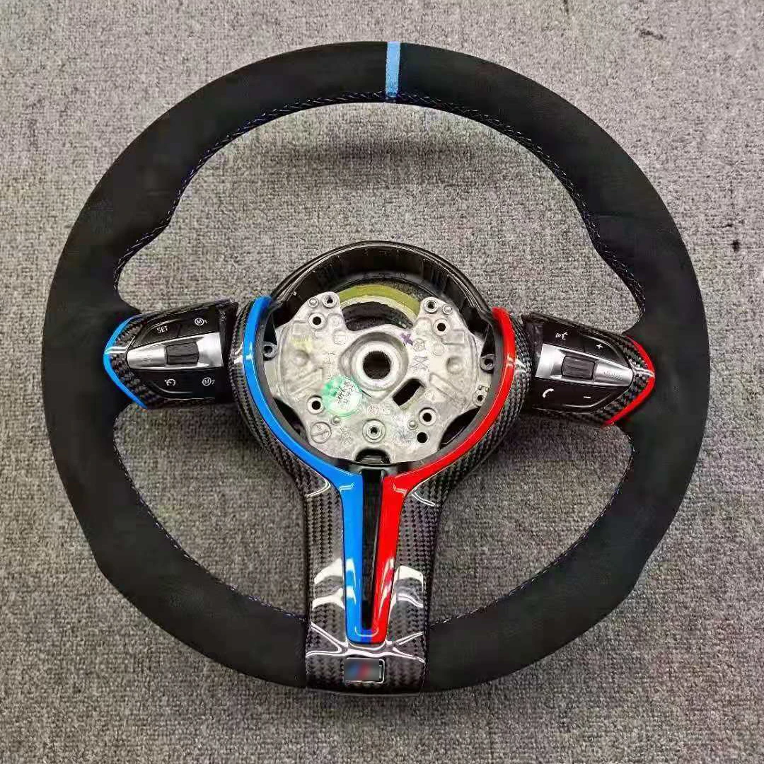 

Sports Steering Wheel Fit For BMW M3M5 1- 4 Series X1 X2 X3 X4 X5 X6 Carbon Fiber Itlay Alcantara Car Steering Wheel