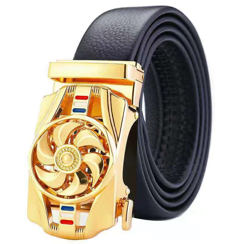 Time Is Running Windmill Men's Belt 2021 New Transfer Belt Fashion Trend Young And Middle-Aged Fashion Jeans Belt High Quality