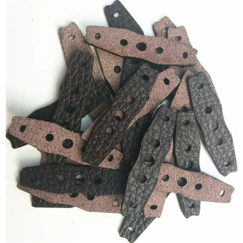 100pcs Catapult Microfiber Leather Bags Slingshot Flat Rubber Band powerful Leather Pocket Used For Hunting Slingshot