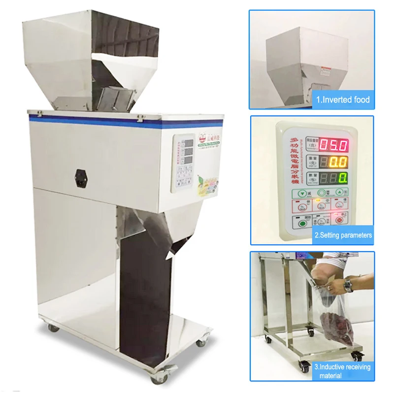 10-999g Quantitative filling machine Vertical Granular grain millet weighing packer ranules/mixed grain/powder packing machine