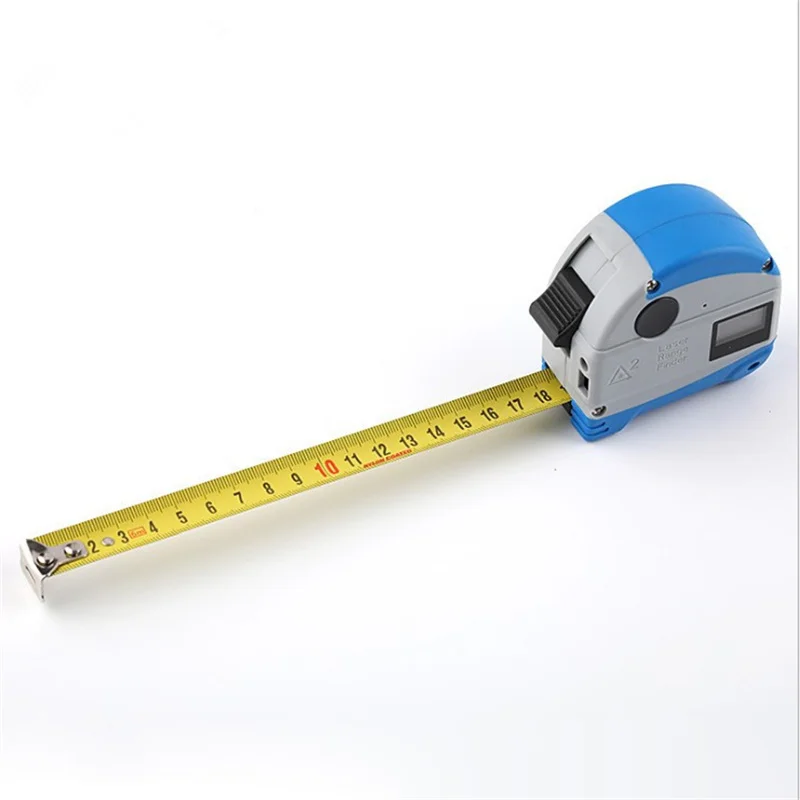 30m+5m Laser Distance Measure Tape Laser Ruler Range Finder LCD Digital Display USB Charging Electronic Distance Meter Tools