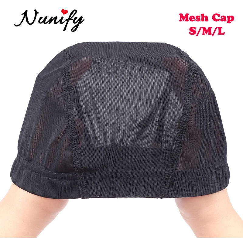 Nunify Wig Caps For Making Wigs Spandex Dome Cap Soft Wig Cap With Lace U Part Wave Mesh Cap Breathable Adjustable Wig Caps