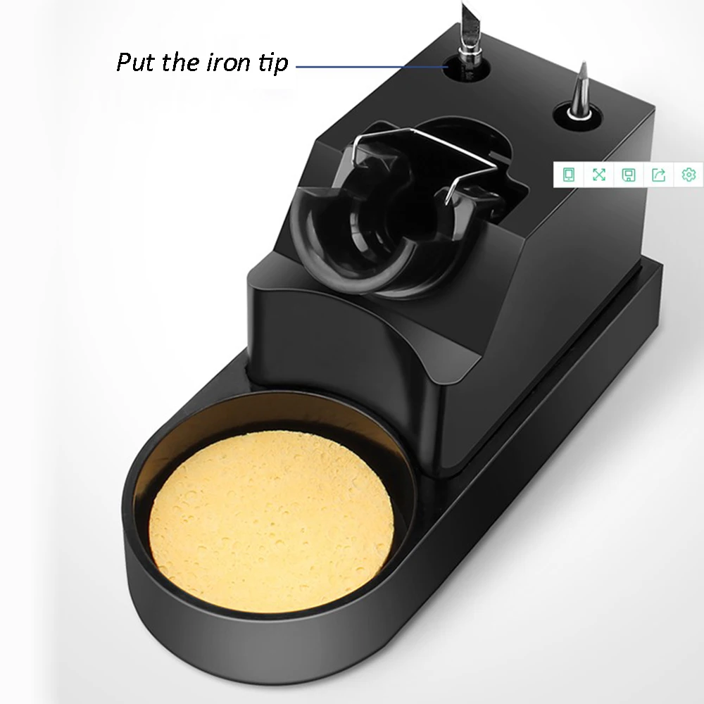 3 IN 1 Soldering Iron Stand Multi-function Soldering Iron Stand Cleaner Bakelite Material with Sponge For Solder Iron Handle