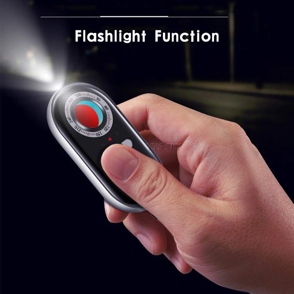 K98 Mini Signal Detector Portable Travel Anti Spy Camera Finder LED Anti Thief Candid Cam Hidden Lens Eavesdropping Bug Scanner