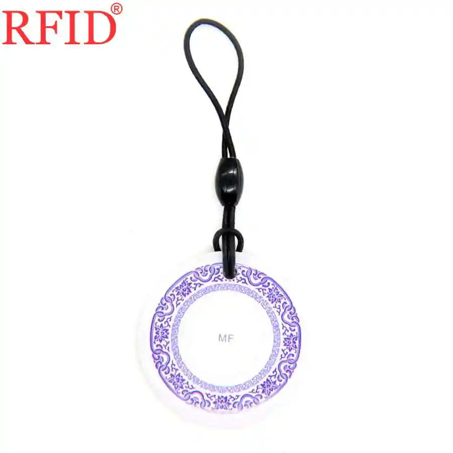 UID S50 1K 13.56Mhz Rewriteable Changeable Keyfob RFID IC Card Dropping Glue Badge Keychain Token Tag Multiple Choices
