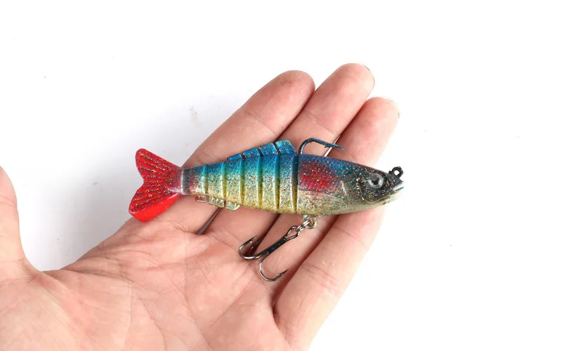 1 Pcs Sinking Wobblers Fishing Lures 8.5cm 17g 6 Multi Jointed Swimbait Hard Artificial Bait Pike/Bass Fishing Lure Crankbait