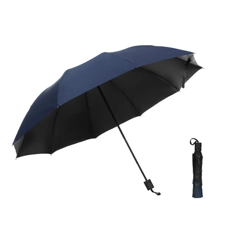 

10K Strong Wind Resistant Folding Manual Umbrella Men Rain Women Parasol Big Umbrellas Business Portable Long Handle Paragua