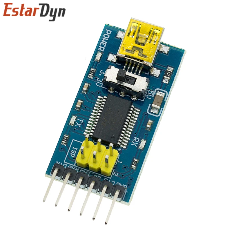 EstarDyn FT232RL FTDI USB 3.3V 5.5V to TTL Serial Adapter Module for Arduino FT232 Pro Mini USB TO TTL 232