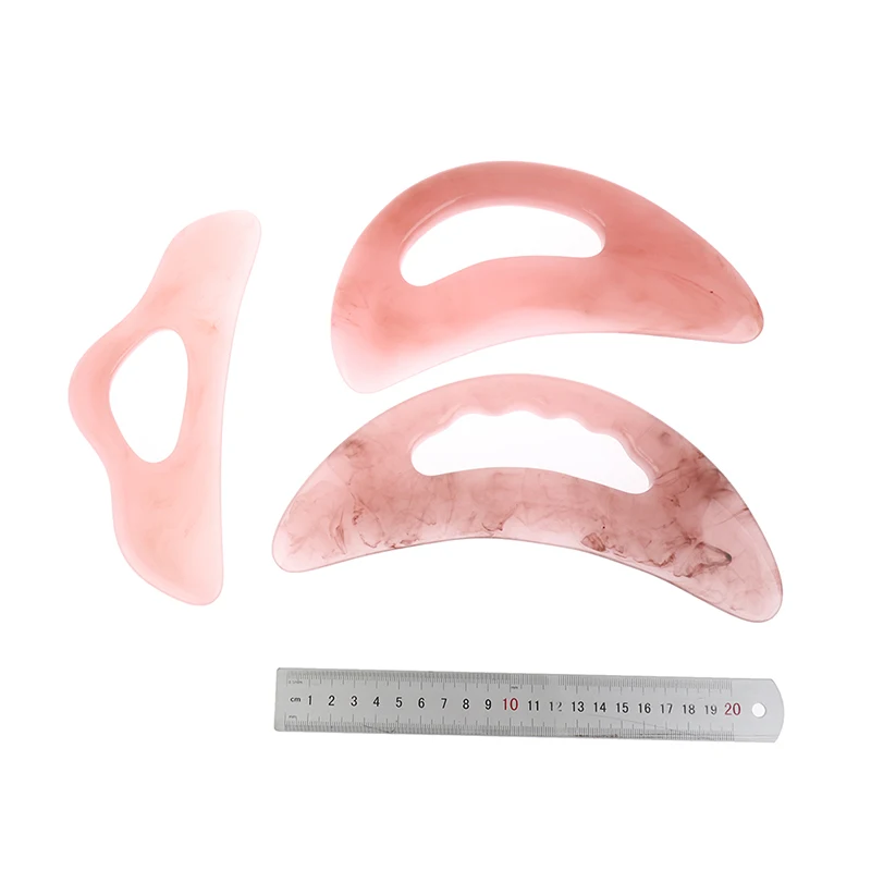 Natural Jade Gua Sha Scraper Board Massage Rose Quartz Jade Guasha Stone For Face Neck Skin Lifting Wrinkle Remover Beauty Care