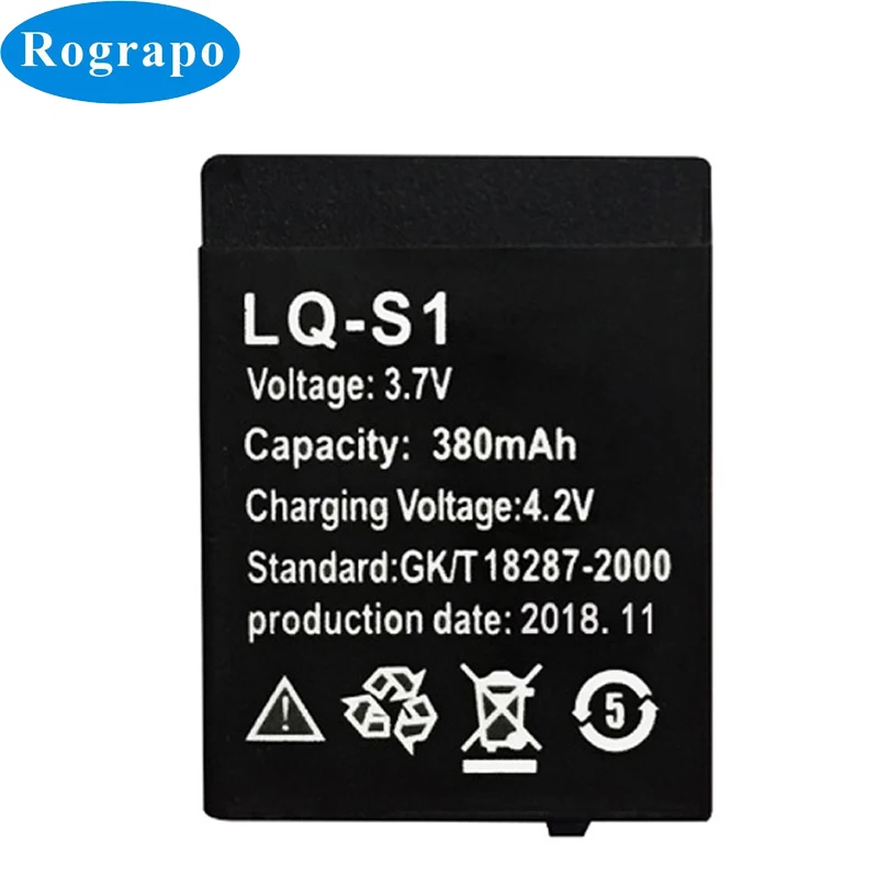 New 380mAh Replacement Smart Watch Battery For DZ09 QW09 W8 A1 V8 X6 HLX-S1 GJD DJ-09 LQ-S1 AB-S1 FYM-M9 JJY-S1R KSW-S6 YX-NX9