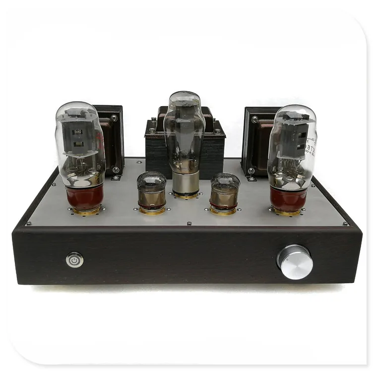 

NEWest 10W*2 6J8P 717A push KT88 KT66 EL34 6P3P single-ended tube amplifier, bile rectifier, solid wood case