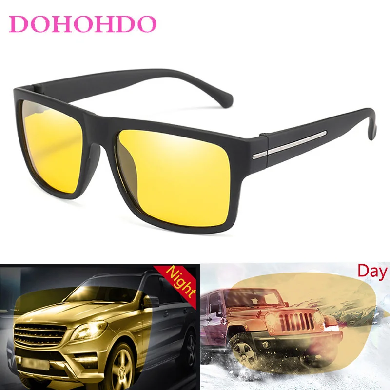 

Polarized Sunglasses Men Classic Brand Square Sun Glasses Women Mirror Lens Eyewear Drivers Night Vision Goggles Gafas De Sol