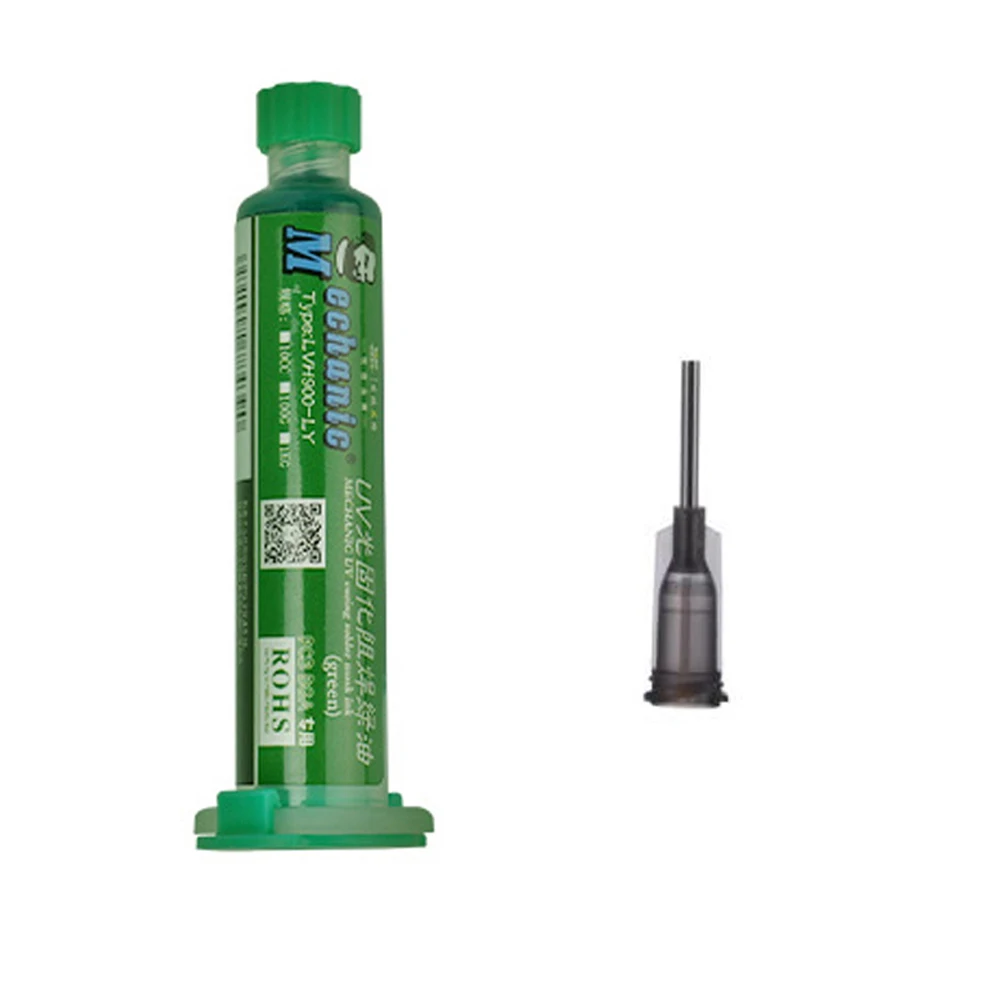 MECHANIC-Máscara de Soldadura BGA PCB, luz UV, curado, tinta negra/azul/verde/rojo/amarillo, pintura de aceite para soldadura, previene el arco Corrosivo