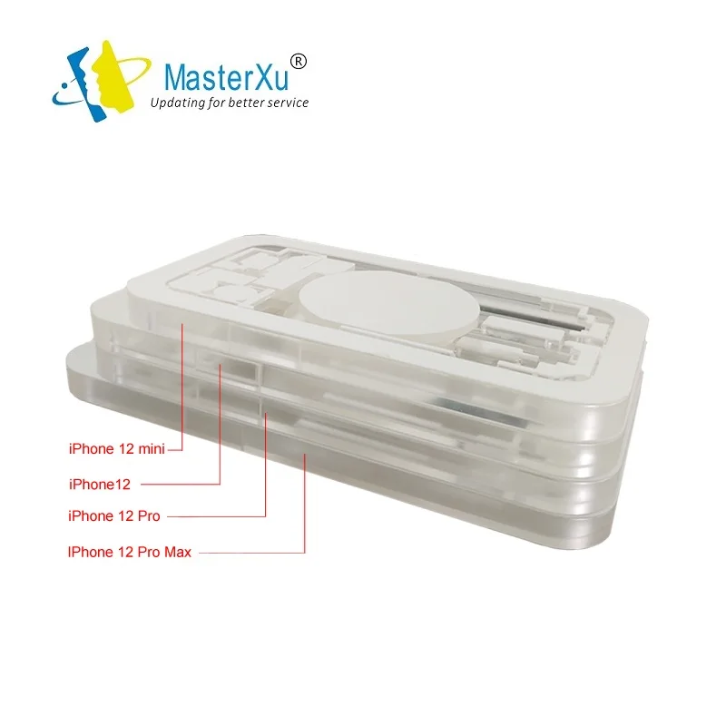 MasterXu M-Triangle MTเลเซอร์เครื่องปกหลังป้องกันแม่พิมพ์ซิลิโคนสําหรับiPhone 8 8P X XR XS 11 12 Mini Pro Max 13 รุ่น