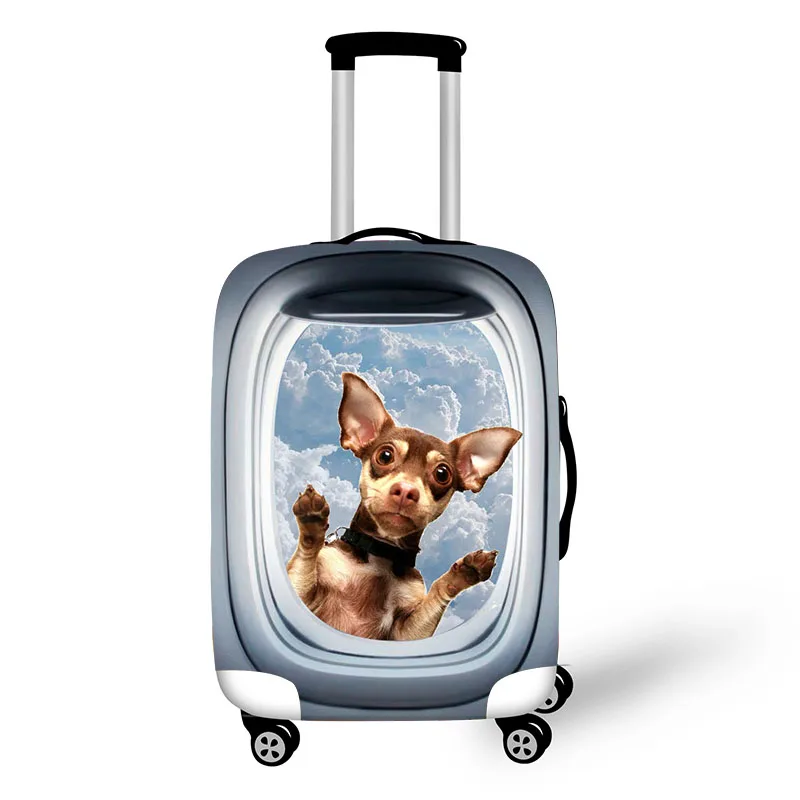 18-32 Inch 3D Animals Travel Luggage Protective Covers Travel Accessories Women Pet Suitcase Cover trolley case baggage covers