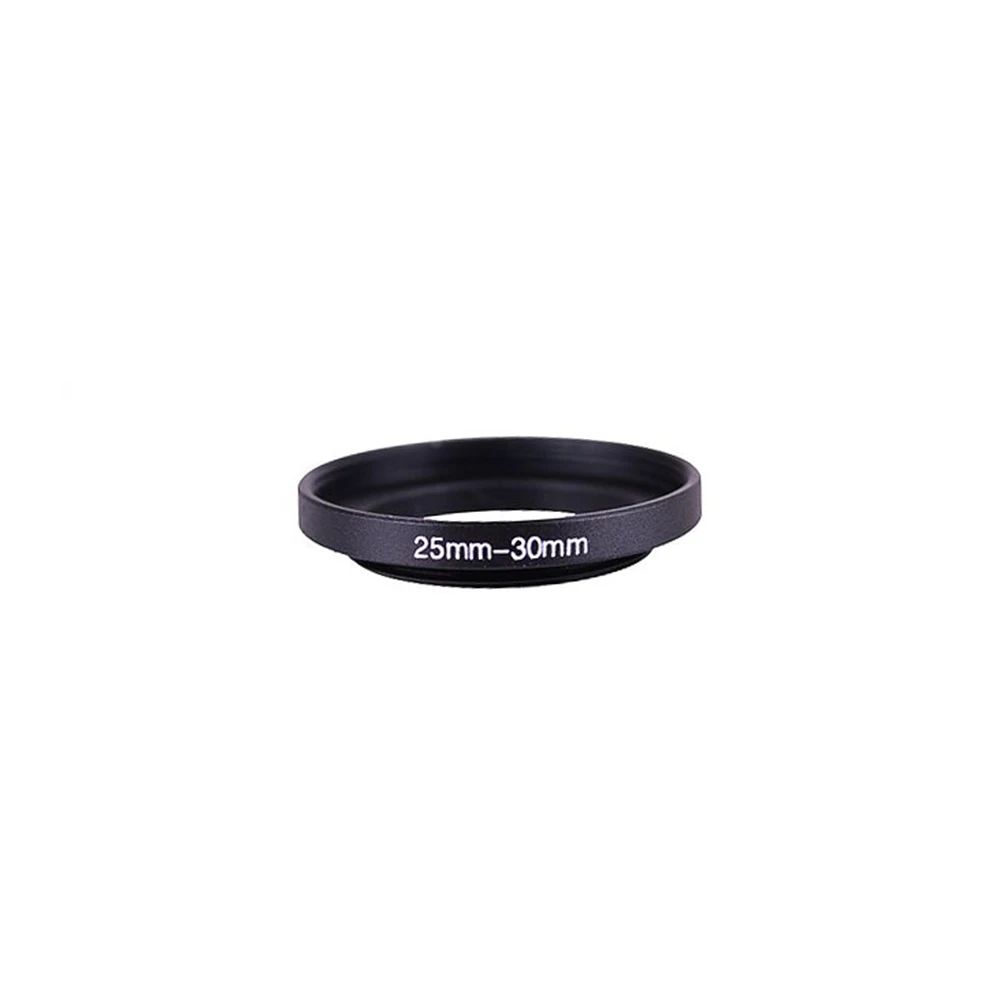 25mm-30mm 25-30 mm 25 to 30 Step Up Lens Filter Metal Ring Adapter Black