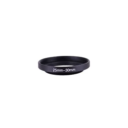 25mm-30mm 25-30 mm 25 to 30 Step Up Lens Filter Metal Ring Adapter Black