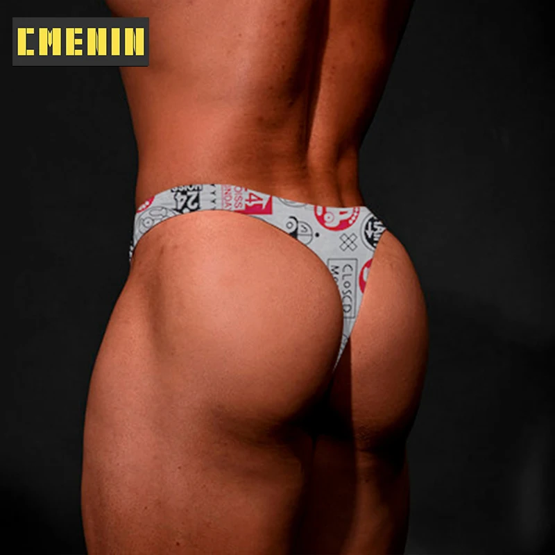 Comfortable Cotton Gay Men Sexy Underwear Thong Men Jockstrap High Quality Mens Thongs And G Strings Gay Thongs AD7301