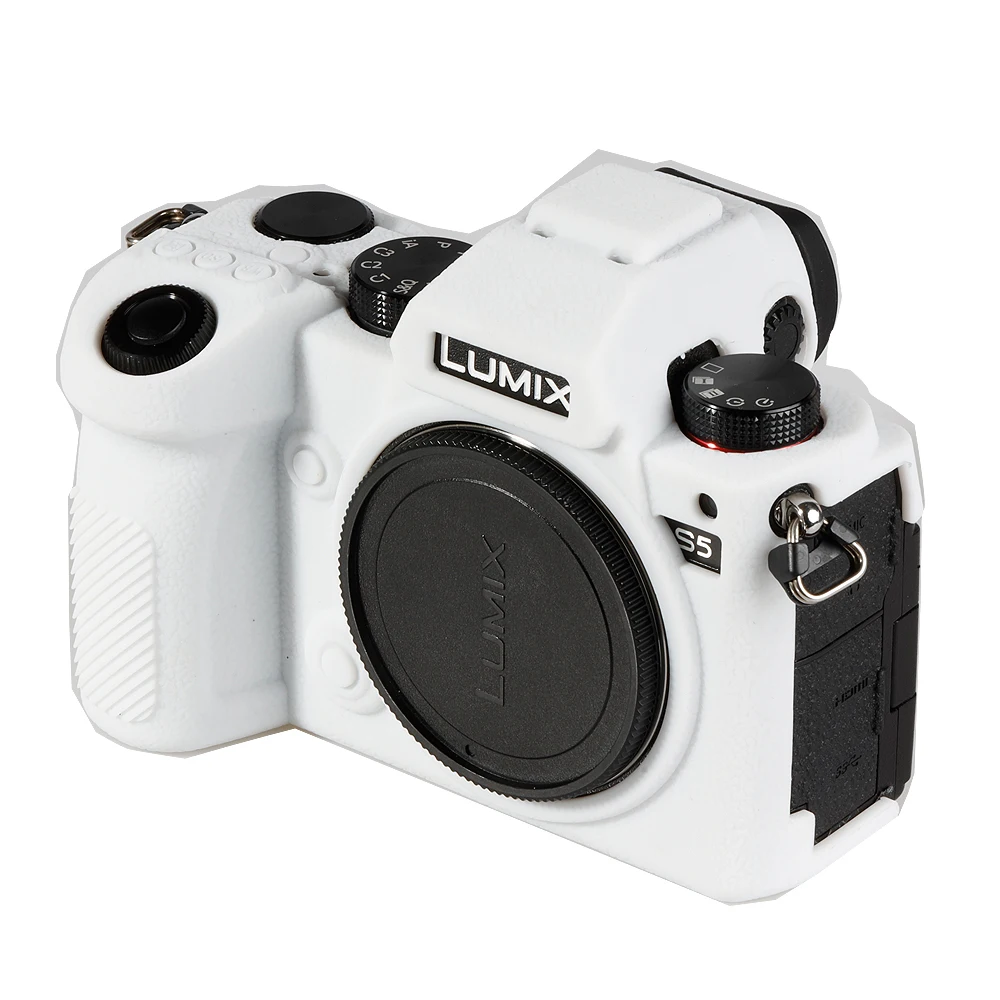 Lumix S5 카메라 가방 보호 커버에 대 한 고품질 부드러운 실리콘 고무 카메라 보호 바디 케이스 피부