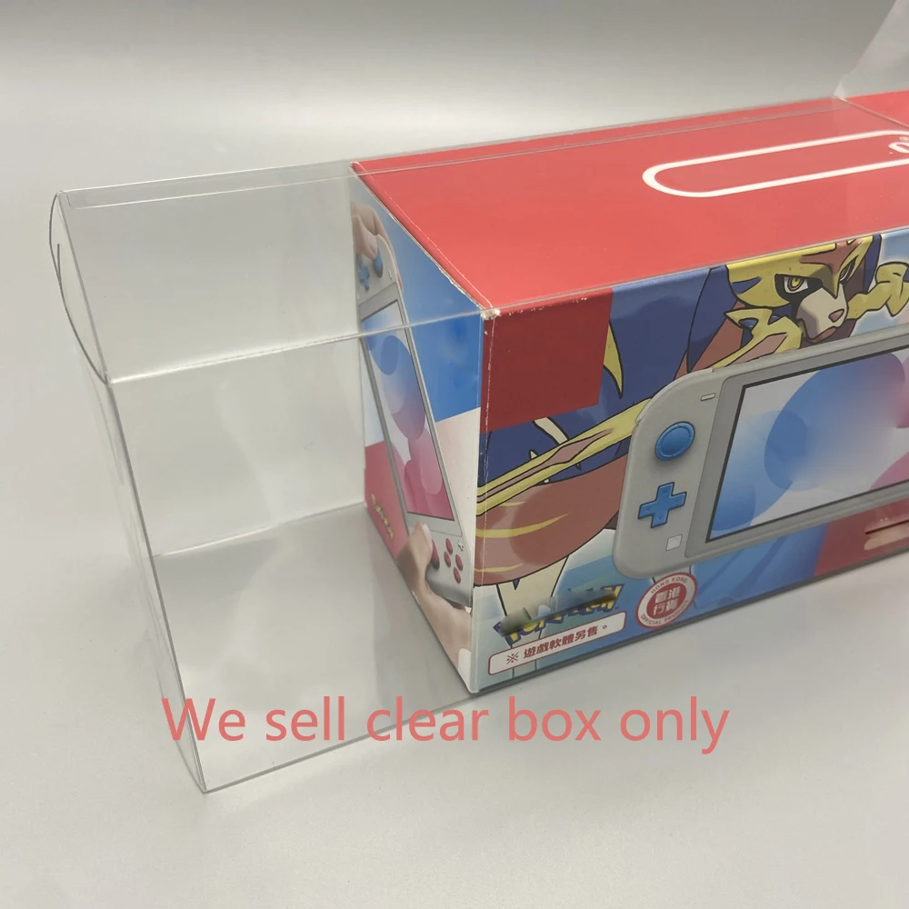 

Clear transparent box For SWITCH NS lite for NSL for Sword and Shield Limited Edition Display plastic PET Protector storage