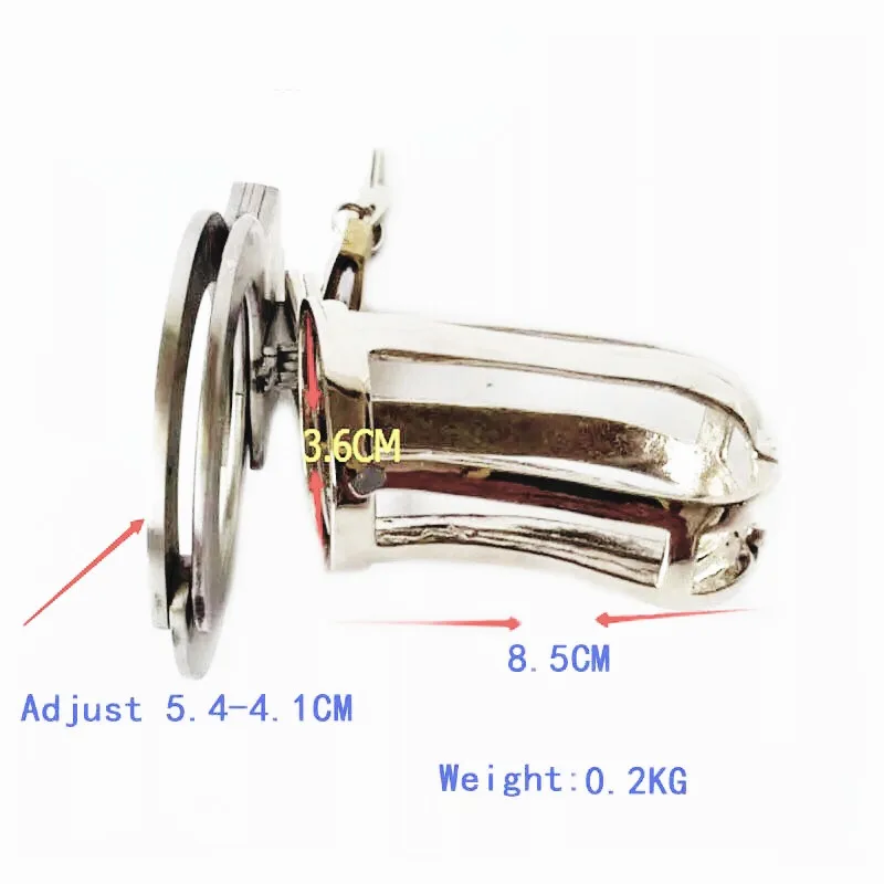 new metal adjustable card ring male chastity device penis cage cock cage penis lock chastity cage cock rings sex cage for man