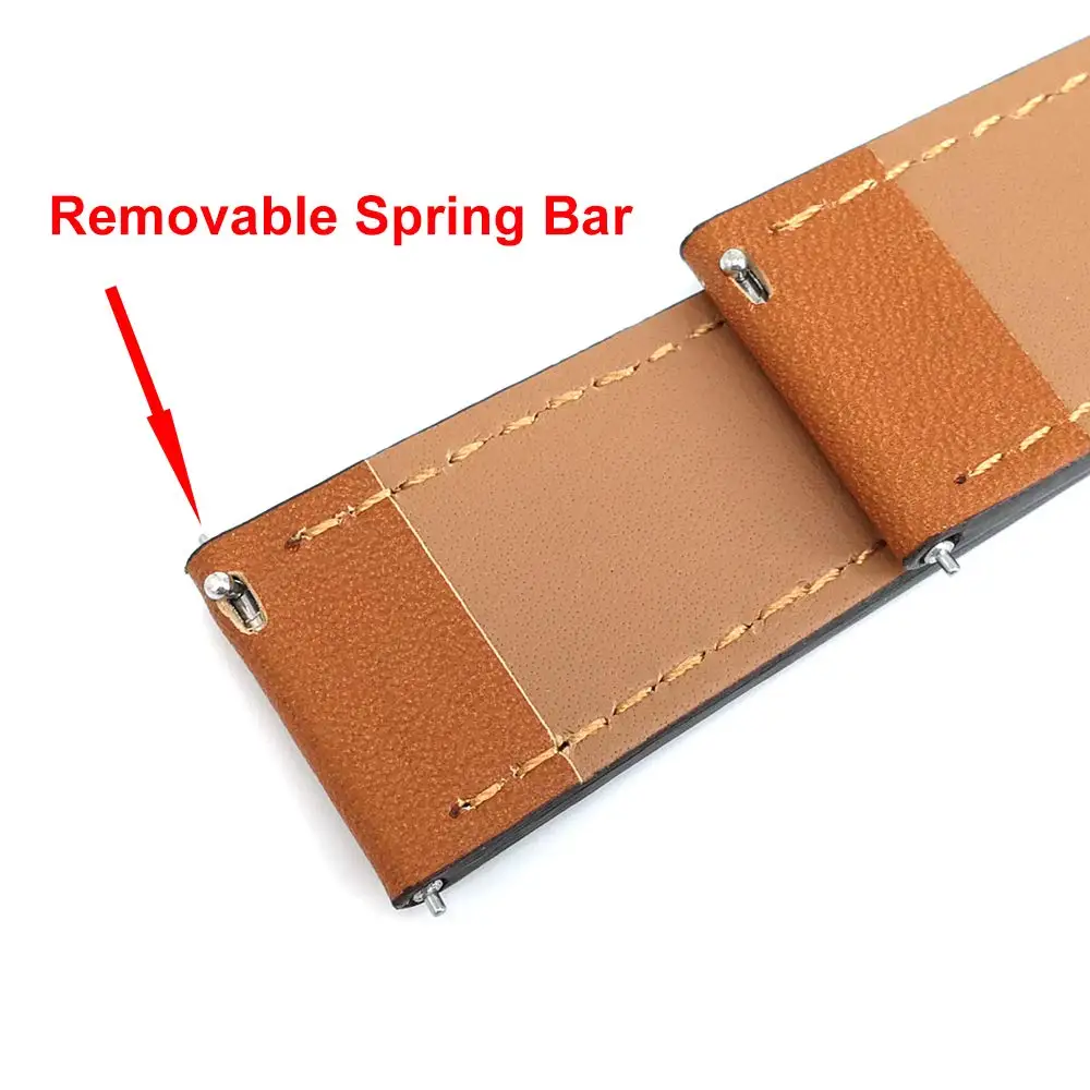 20mm 22mm PU skórzany pasek do zegarka pasek do Haylou LS02 pasek na smartwatcha do paska Ticwatch 2 e Pro E2 S2 pro 4G 2020