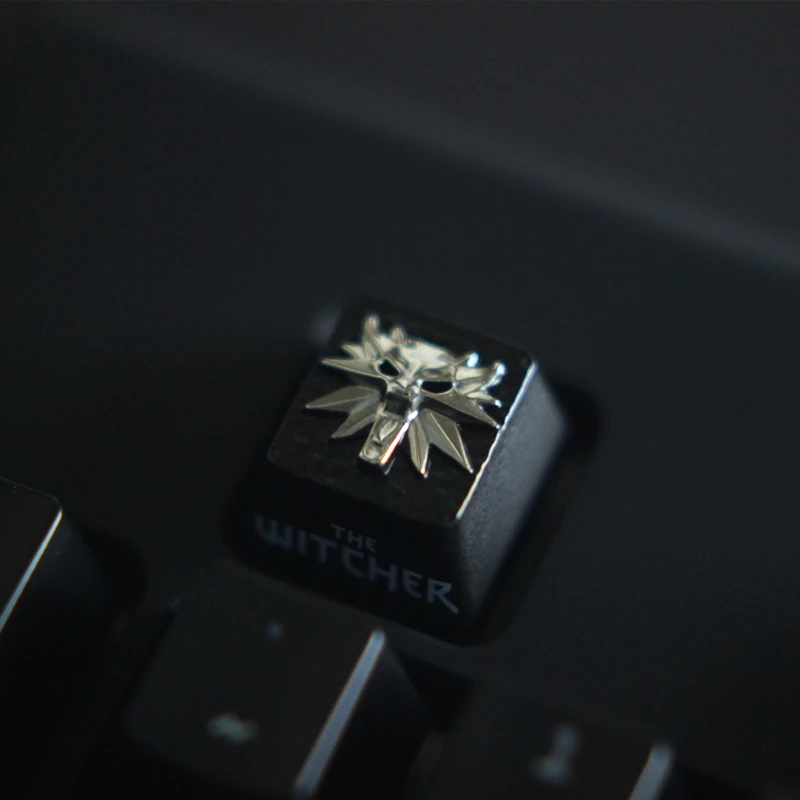 1pc zinc-plated aluminum alloy ZNAL903 key cap Mechanical keyboard Stereoscopic relief keycap R4 Height