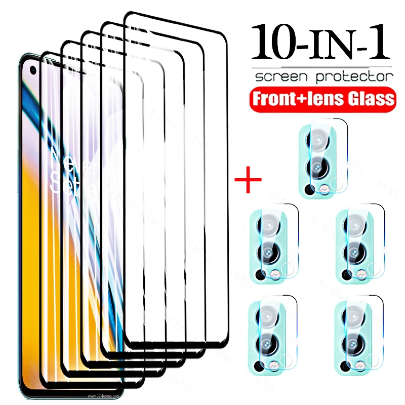 10in1 for Oneplus Nord 2 N10 N100 N200 9 9R One Plus 8T Plus Tempered Glass Screen Protector on Nord CE Protective Camera Lens