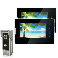 Video Door Intercom 7''Inch Wired Video Door Phone Visual Video Intercom System Doorbell Monitor Camera Kit For Home Security