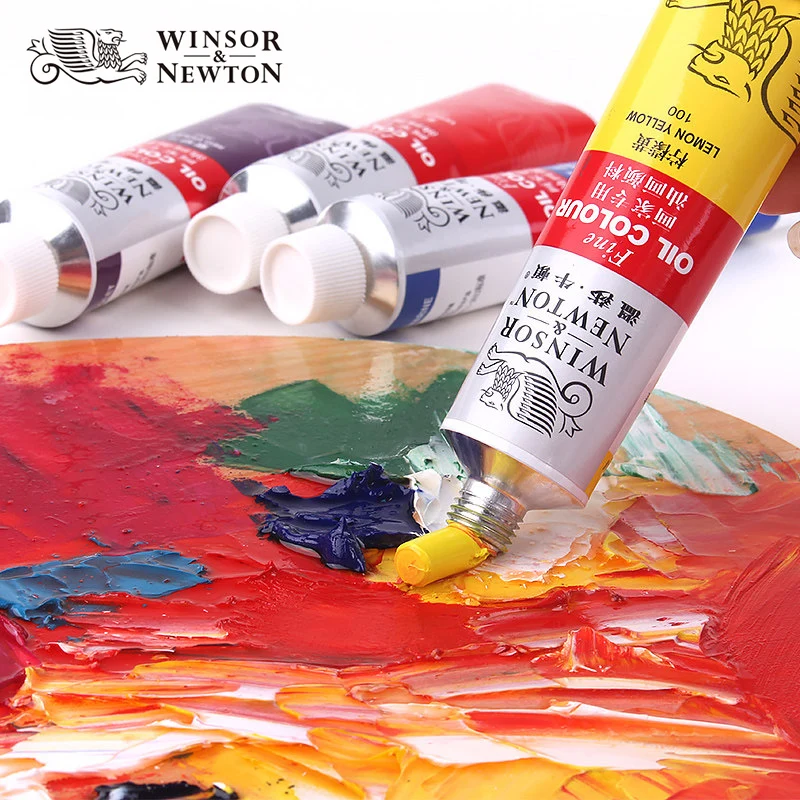 Imagem -05 - Winsor & Newton 12 18 24 Cores Pintura a Óleo Profissional Tintas Pigmentos 12ml Pasta Fina Pigmentos de Pintura a Óleo para Desenho Artístico