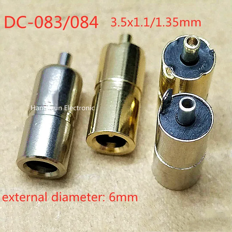 

DC-083 / 084 3.5x1.1/1.35mm All Metal Power Socket Female Base Power Interface Vertical Straight Socket Connector Adapter